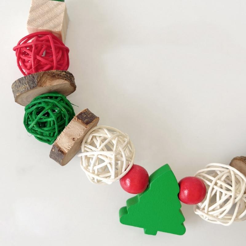 Pet Bird Chew Toy Natural Christmas Corn Cluster for Cockatiel Conure Cockatoos Teeth Grinding Perfect for Cage Bird