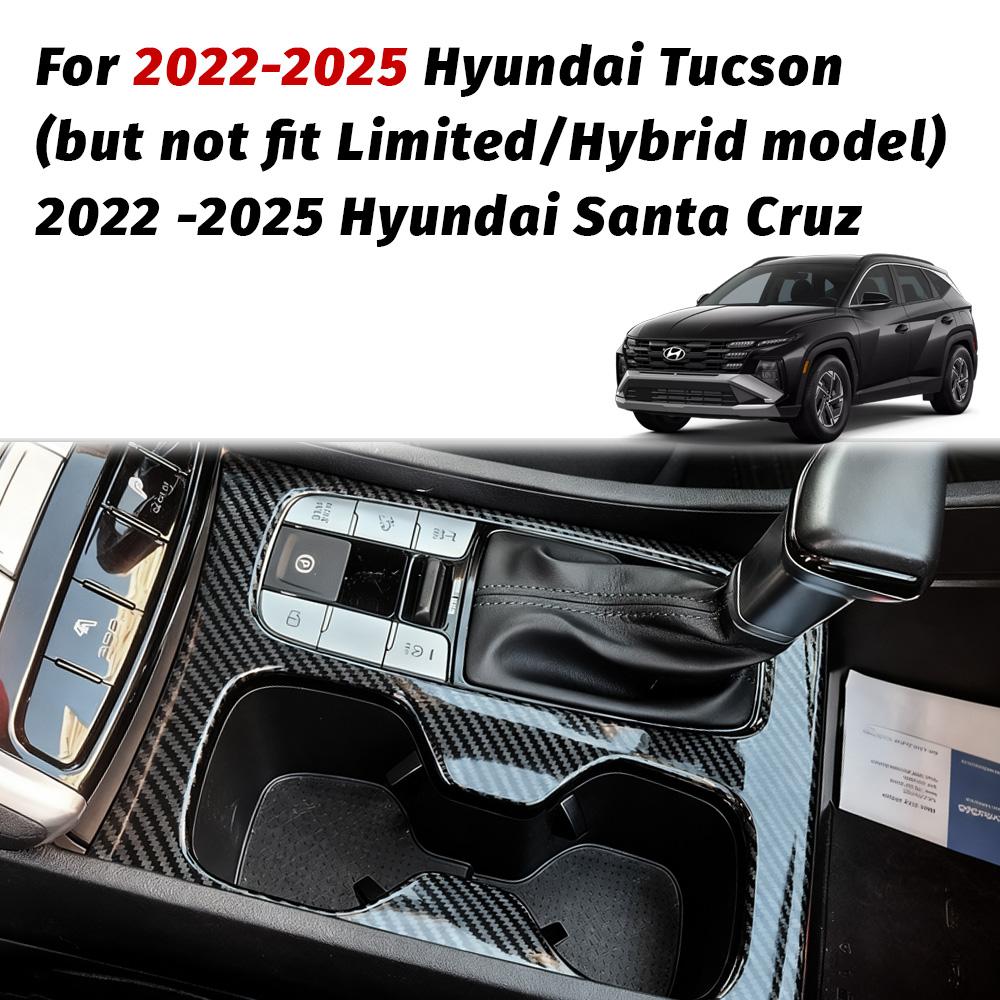 Center Console Decoration Frame Cover Gear Shift Panel Trim for Hyundai Tucson Interior Accessories 2022 2023 2024 (LHD)