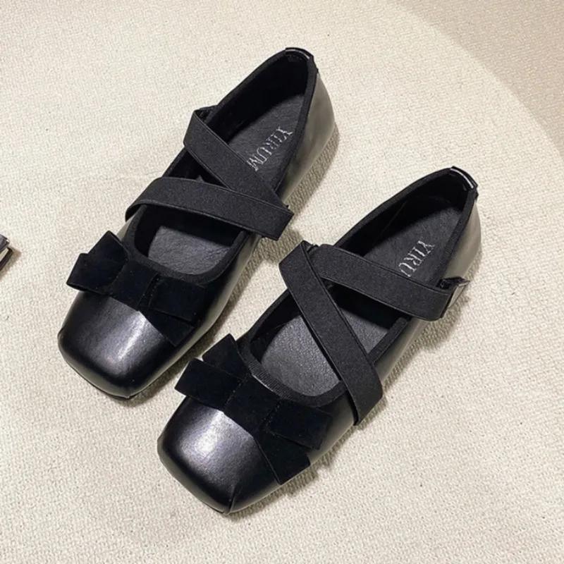 

Мода 2025 Женские Весенне-Летние Повседневные Кроссовки Балетки Мода Босиком Балерина Удобные Элегантные 35 чёрный