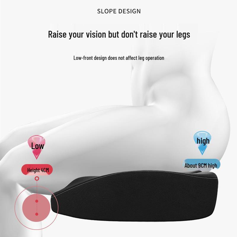 Universal Memory Foam Seat Cushion for All Seasons - Ergonomic Height-Enhancing and Hip-Support Design