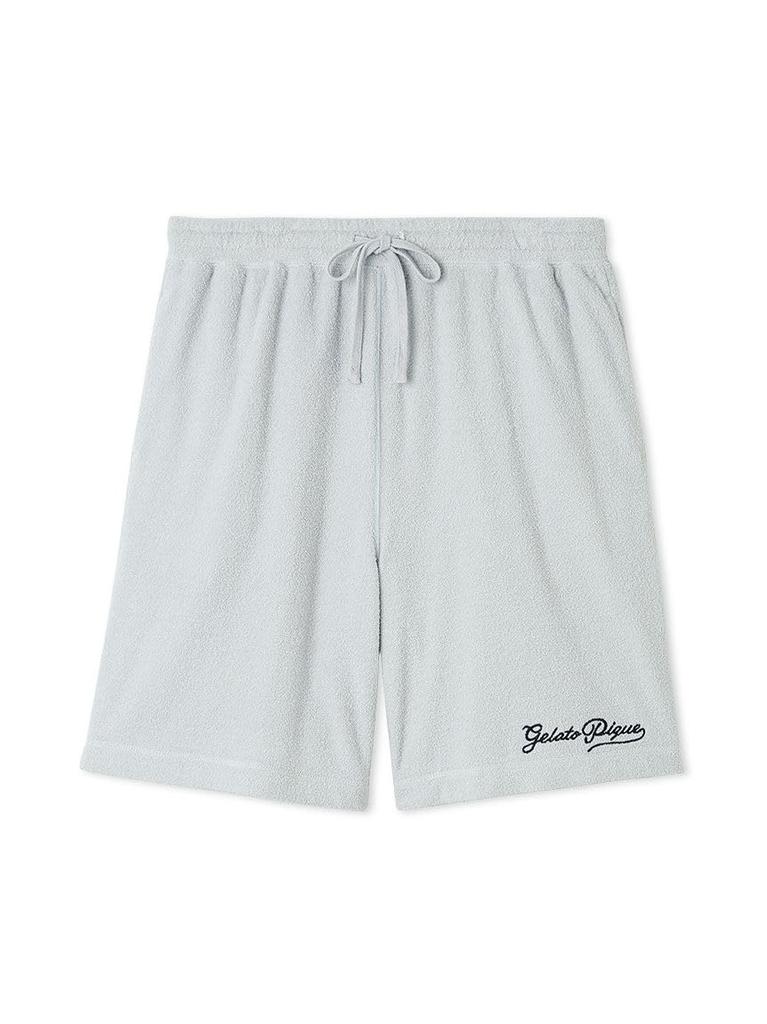 Gelato Pique HOMME Pile Logo Embroidered Shorts PHCP252905 BLU Cool-Touch Men's