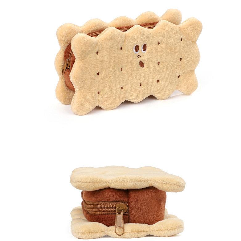 Style Plush Pencil Case With Large Capacity For Students And Office Use