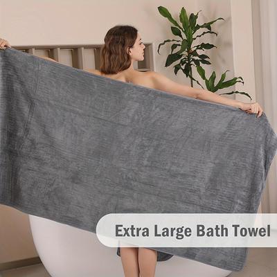 Oversized Bath Towel Set, Oversized Towel Microfiber Soft XL Bath Towel Super Absorbent Bath Towel Set Quick Drying Plus Size Shower Towel