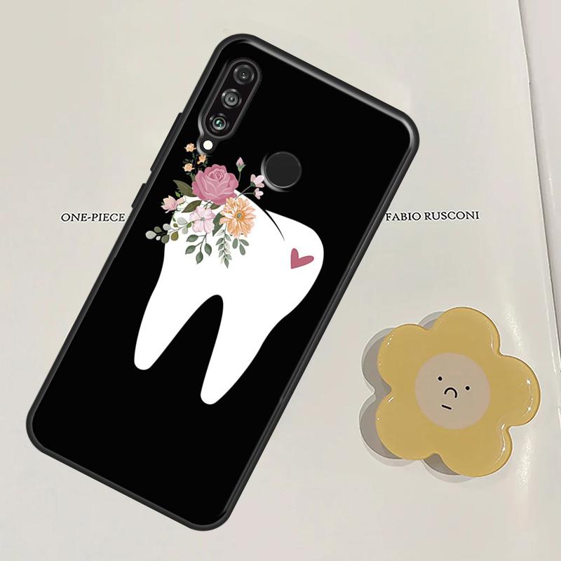 Dentist Tooth Pattern For Huawei Nova 11 9 10 SE Y60 Y70 Y90 Y61 Y91 Nova 3i 7i 8i 11i P20 P40 Lite P30 Pro Case