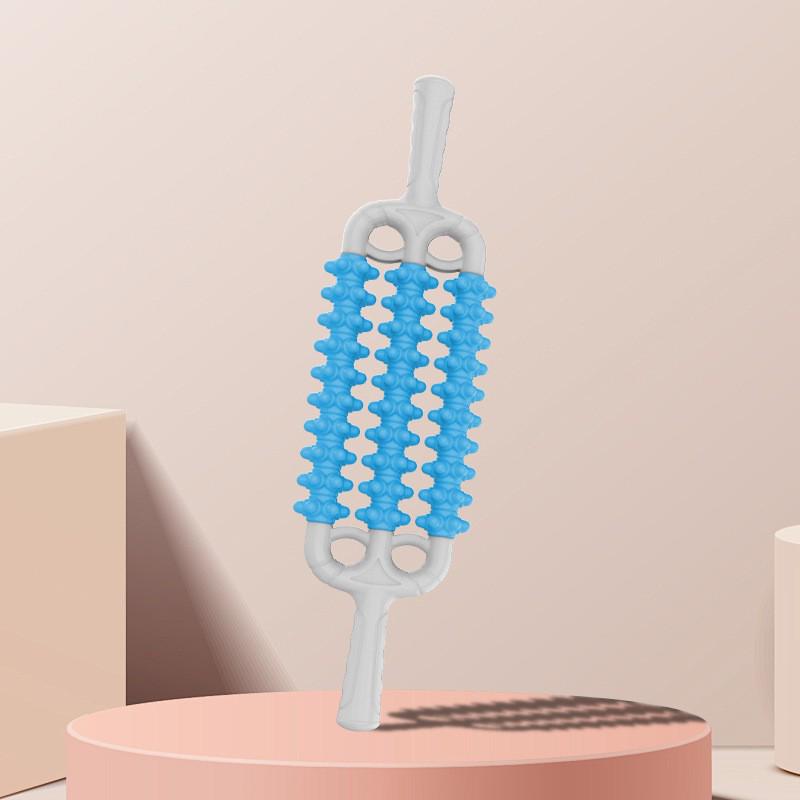 Эргономичный массажный ролик для йоги - Тонкие икры Фасциальный ролик с трех- и четырехрядным дизайном «Волчий зуб»