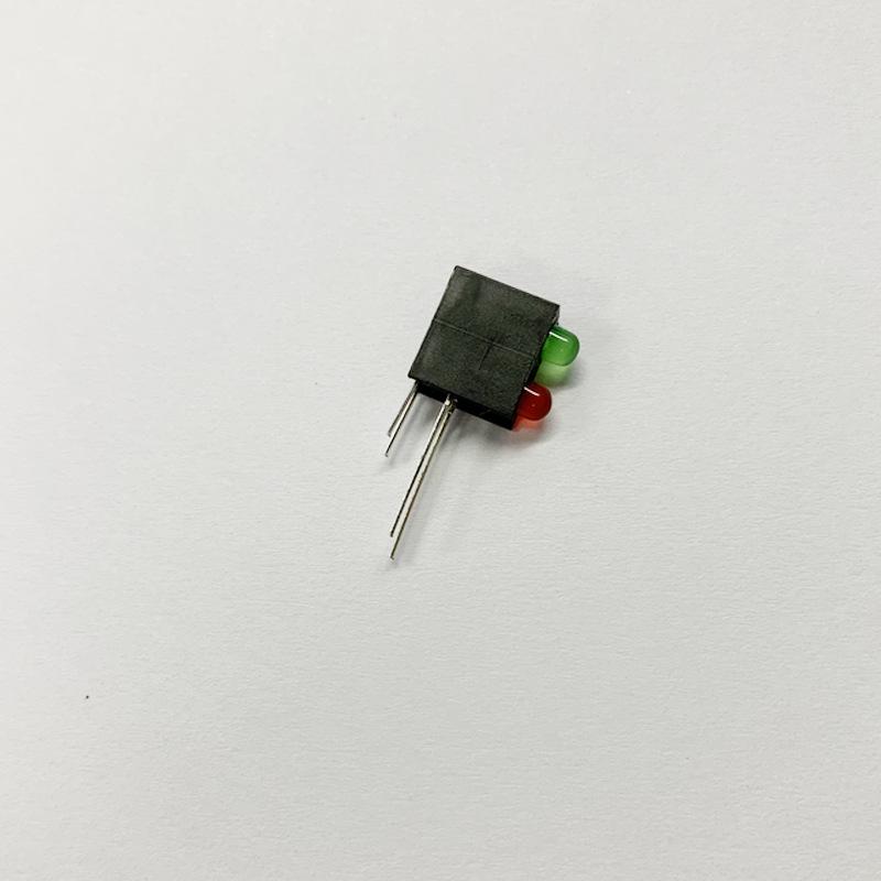 3MM Green/Red LED Spacer Set: Green Top, Red Bottom Light Emitting Diode Holder with Lampshade