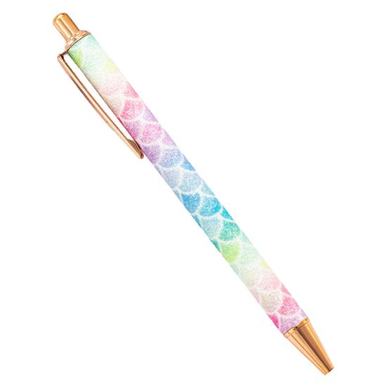1,0mm kuličkové pero lis Typ hladkého psaní psaní třpytivé skořepiny kancelářské podepisovací pero pro studenty