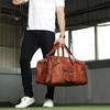 Leather Duffle Bag Travel Holdall Brown Gym Luggage Duffel Genuine Weekend