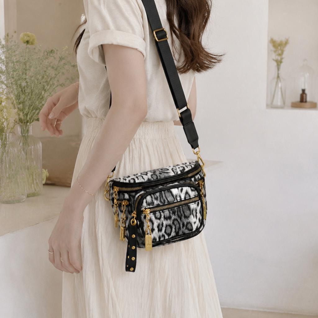Sac à Bandoulière Femme PU Multi Compartiments Bandoulière Réglable Quotidien