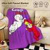 Cartoon W-Wendy the Good Little Witch-h Throw Warm Soft Flannel Blanket, Multi-use for Sofa Bed Camping Travel Nap