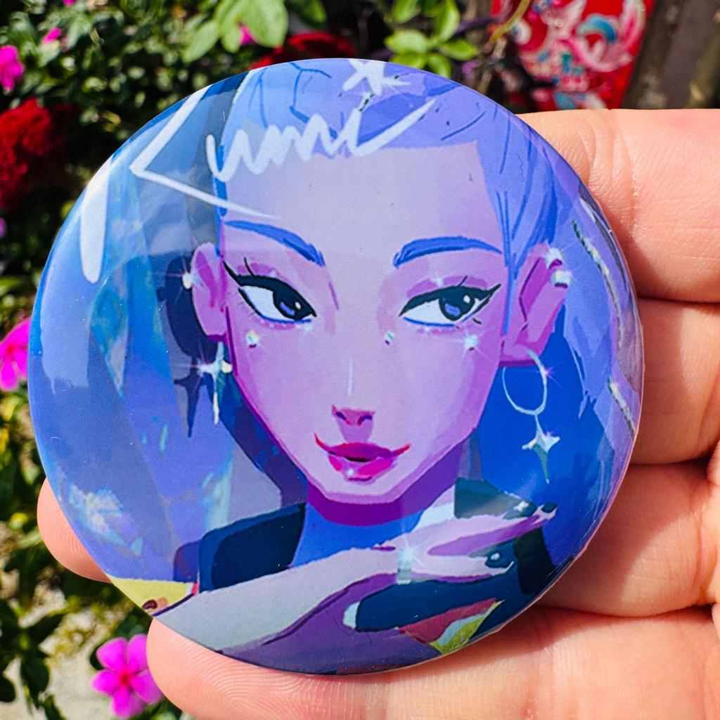 Kpop Demon Hunters Badges for Jewelry Accessories Bag Decor Huntrix Saja Boys Rumi Zoey Jinu Tinplate Button Brooch Pins Gifts