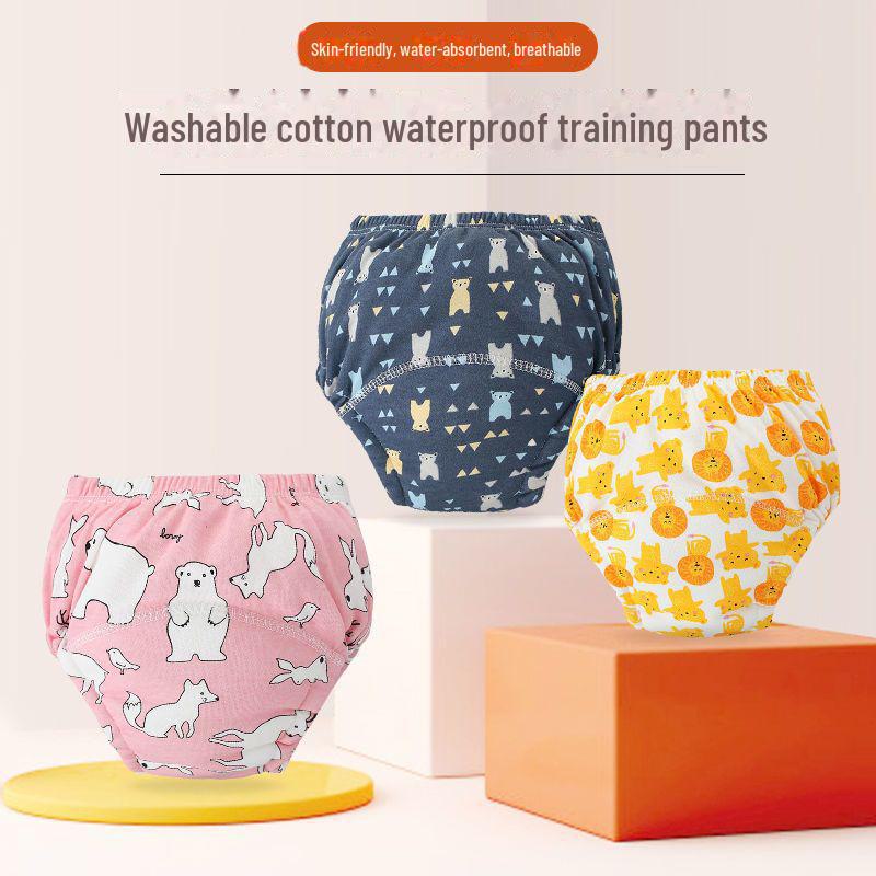 Breathable 6-Layer Cotton Baby Training Pants / Washable Cloth Diapers for Newborns