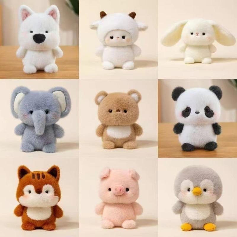 Sevimli 16cm Peluş Arkadaş Bebek Kapibara Fil Dolması Hayvan Yastık Peluş Ayı Hayvan Peluş Oyuncak Uyku Hediyesi