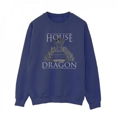 Game of Thrones: House Of The Dragon Tröja för text för tron ​​för kvinnor/damer