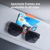 Car Sun Visor Glasses Clip Leather Sunglasses Card Holder For Skoda Yeti Kamiq Kodiaq Karoq Octavia Fabia Rapid Vrs Mk3 Superb fsjn24