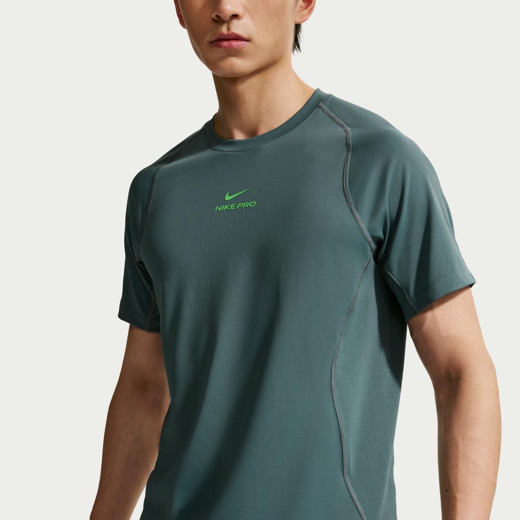 Nike Pro Dri-Fit Breathable Letter Crew Neck Short Sleeve T-Shirt Men Tops HV0410-382