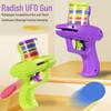 Kids' Rapid-Fire Soft Bullet Toy: Carrot Ejection Gun & Frisbee Disc - Educational for Boys & Girls