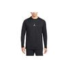 Jordan Dri-Fit Logo Print Crew Neck Sports Pullover Long Sleeve T-Shirt Men Tops Black DC9740-010