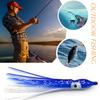 10Pcs 9CM/2G Soft Squid Skirt Bait Luminous Realistic Silicone Saltwater Trolling Fishing Artificial Glow Octopus Lure Fishing Accessories
