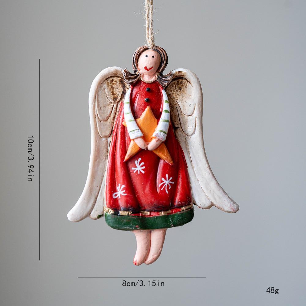 

Vintage Angel Hanging Decor Fantasy Xmas Angel Girl Pendant Home 2026 New Year Gift C