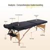 Adjustable Portable Solid Wood Beauty Bed for Massage & Physiotherapy