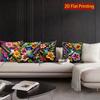 2D Hummingbird Floral Bohemian Throw Pillow Covers Pattern Cushion Cover Suitable For Sofa Bedroom Car Pillow Cover