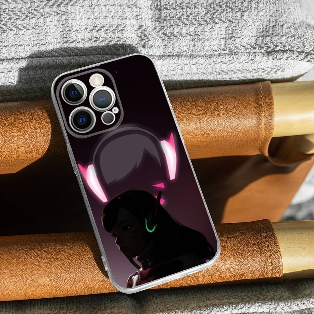 

O-Overwatch E-Eva ES Phone Case For iPhone 16,15,14,13,12,11 Pro,Max,Plus,X,XS,XR,SE,Mini Transparent Silicone Soft iPhone15