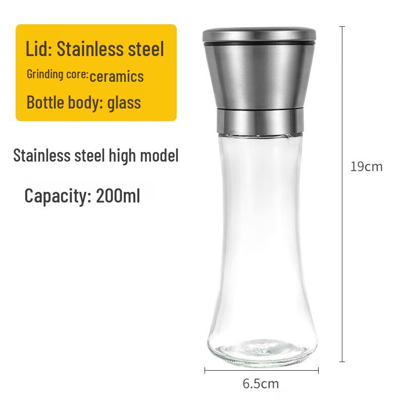 

Zhaoran Manual Pepper Grinder with Stainless Steel Lid