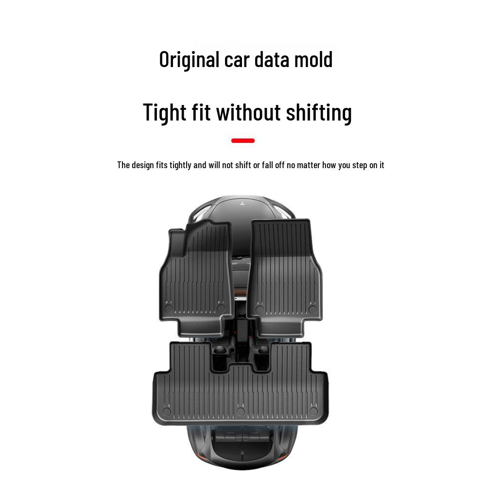 Waterproof, stain-resistant TPE mats for 2025 Tesla Model Y, tailored for front and rear trunks.
