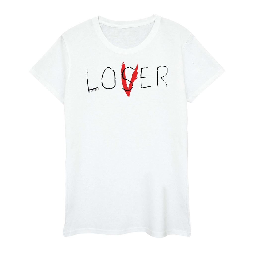 It Womens/Ladies Loser Lover Cotton Boyfriend T-Shirt