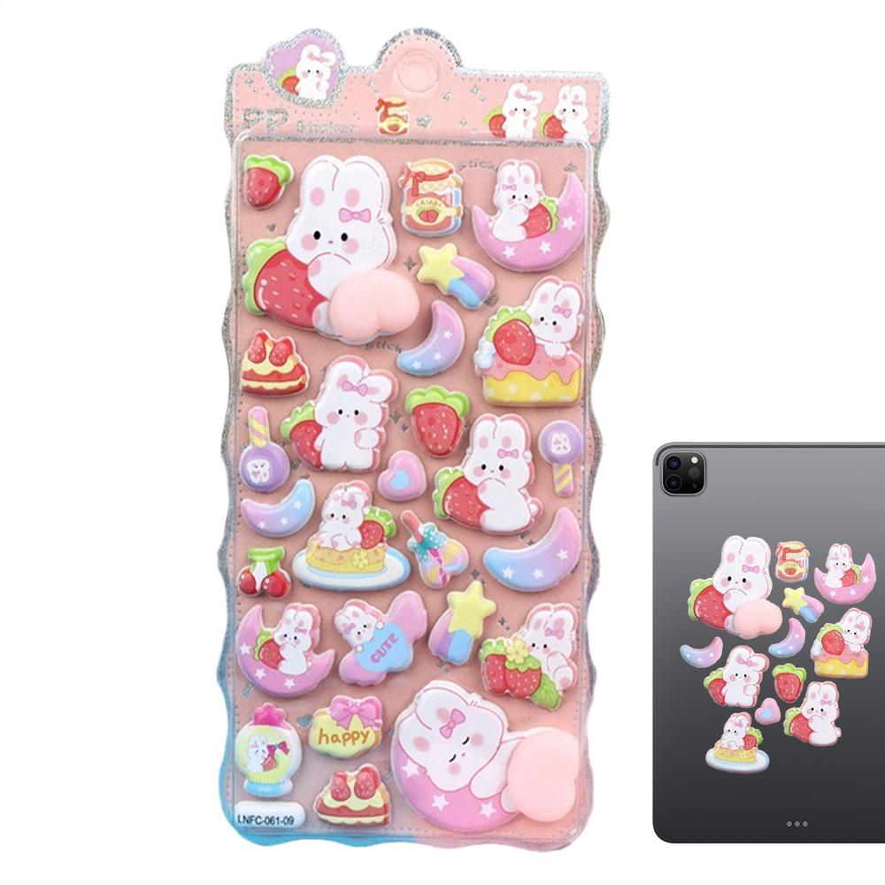 3D Stickers For Kids Cute Animal Decals Decoration Journaling Stickers For Phone Case Notebook Scrapbooking Journal Laptop Craft