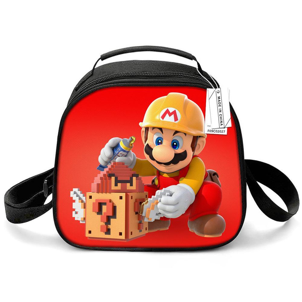 Messi & Ronaldo World Cup Kids' Lunch Bag - Insulated Handheld Picnic Bag for Students