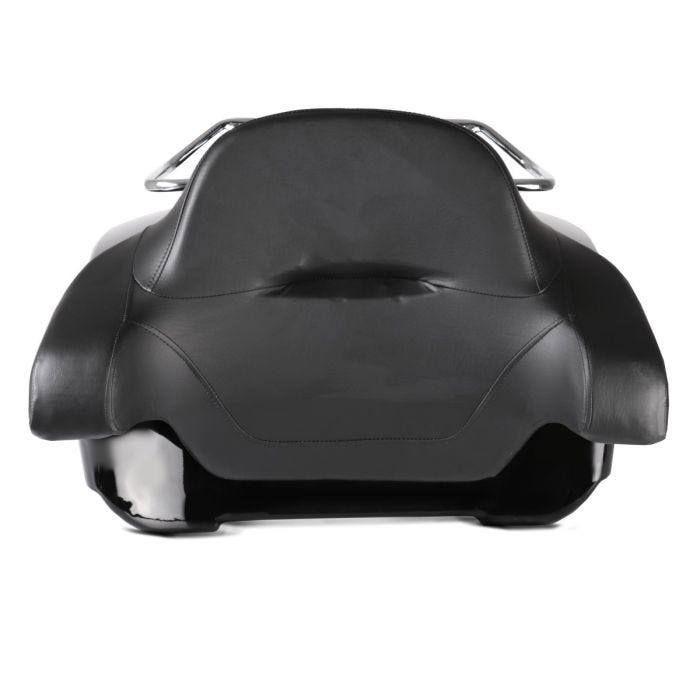 Topcase - King OLR - Compatible Harley Davidson - Glossy Black ABS - Luggage Rack Included