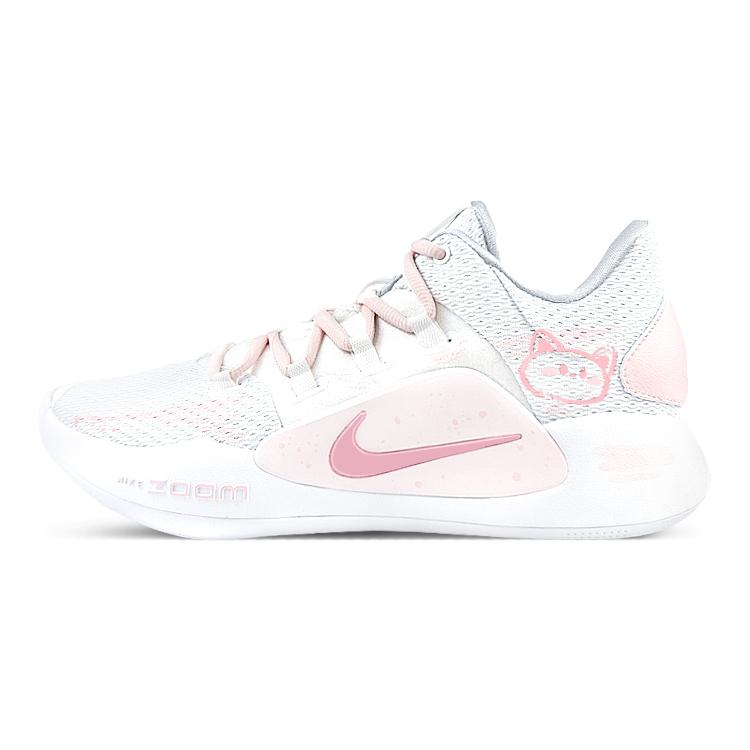Nike Hyperdunk X Slip Resistant, Abrasion Resistant, Breathable, Lightweight Low top Basketball Shoes Men's Pink White AR0465-100(Team40-SBOX)