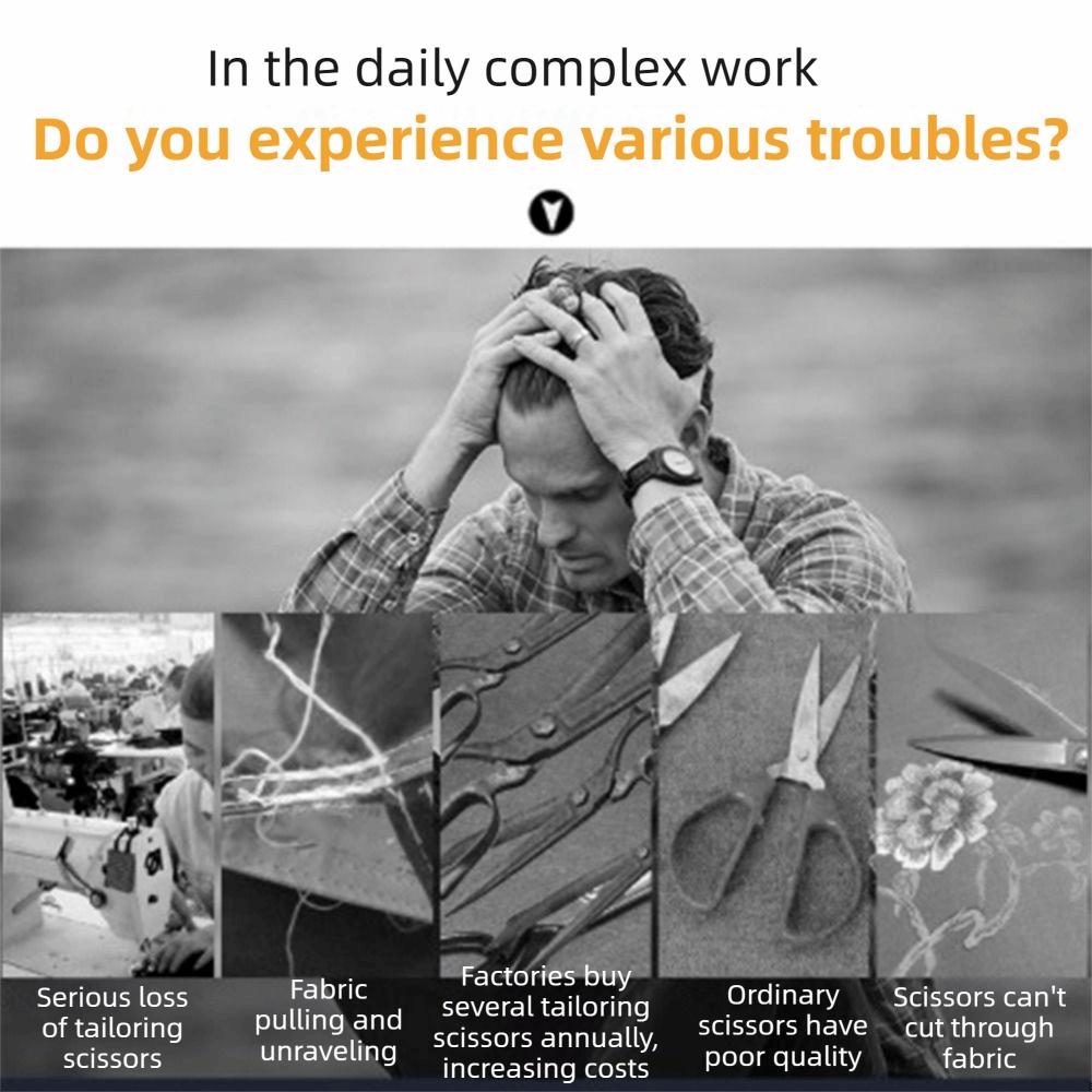 13.5 Inch Extended Shear Tailor Scissors Stainless Steel Barbecue Scissors Tailor Shears  Outdoor