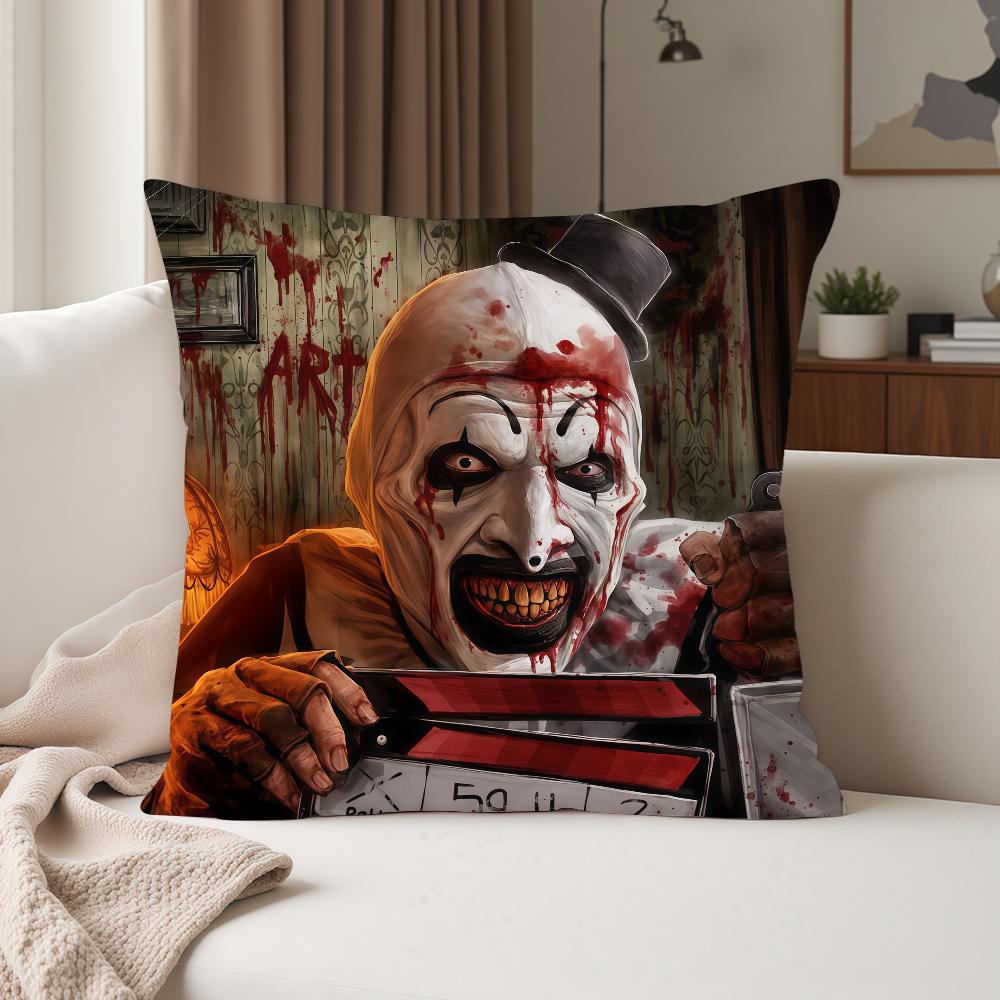 Film Funny TTerrifier 4 Horror Pillow Case Suitable For Bedrooms Living Rooms Cars Home Decoration
