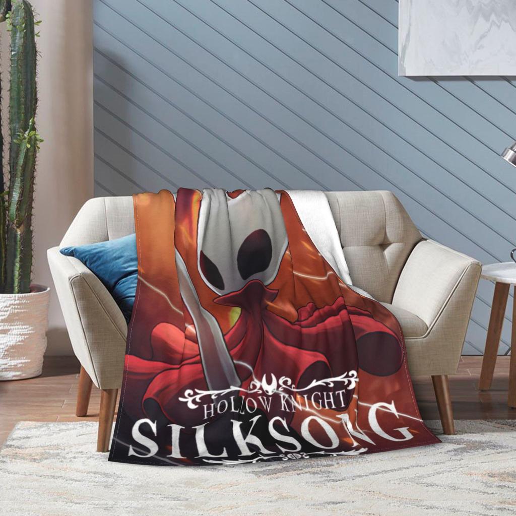 Hollow Knight Silksong Druckdecke für Männer Frauen Gemütlich Weich Überwurfdecken für Sofa 50x60 Zoll Mehrere Größen