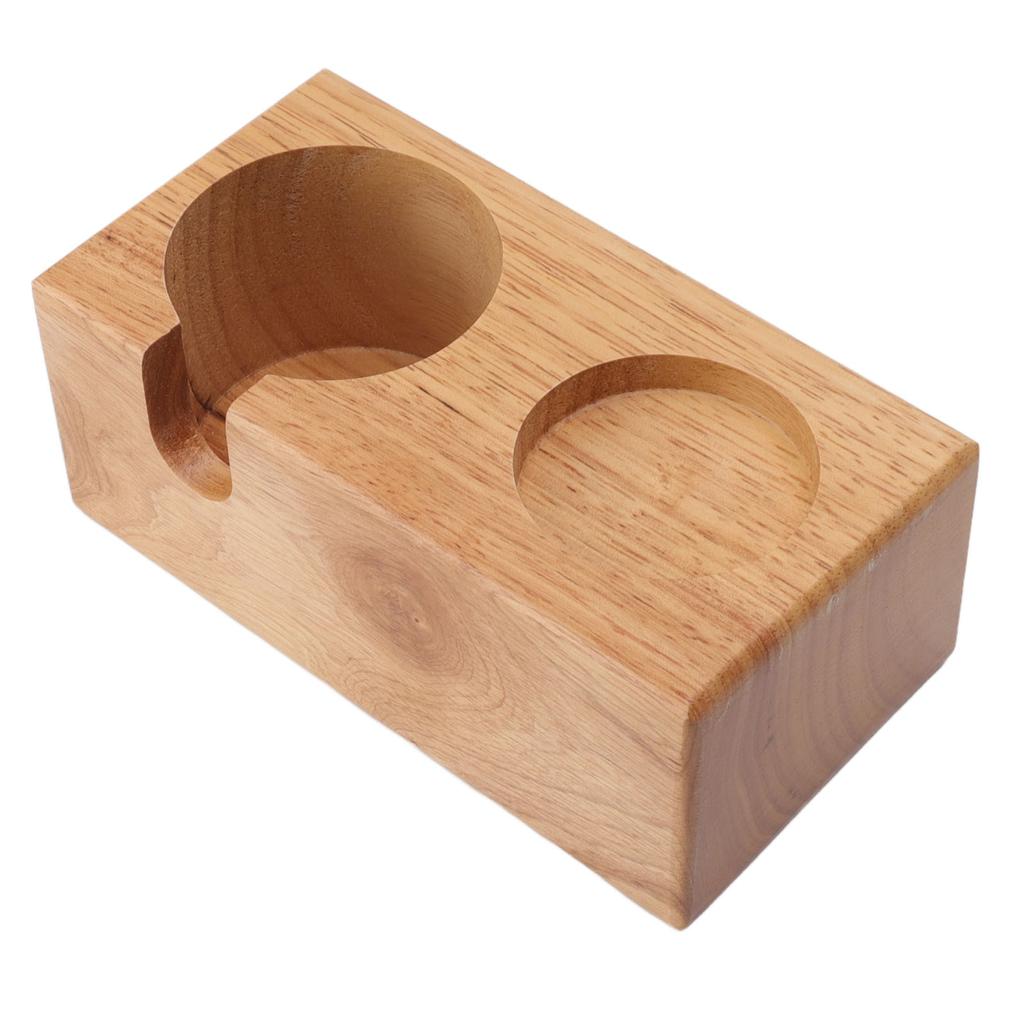 Wooden Coffee Protafilter Stand Holder Coffee Tamper Holder Stand Tamping Station