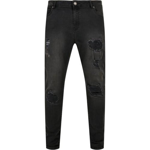 Urban Classics Mens Heavy Destroyed Slim Jeans