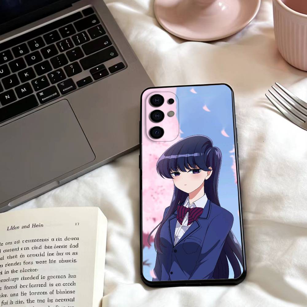 K-Komi C-Cannot Communicate Phone Case For Samsung S25,24,23,22,30,21,10,9,Ultra,Plus,Lite,FE,4,5 G Soft Black Case