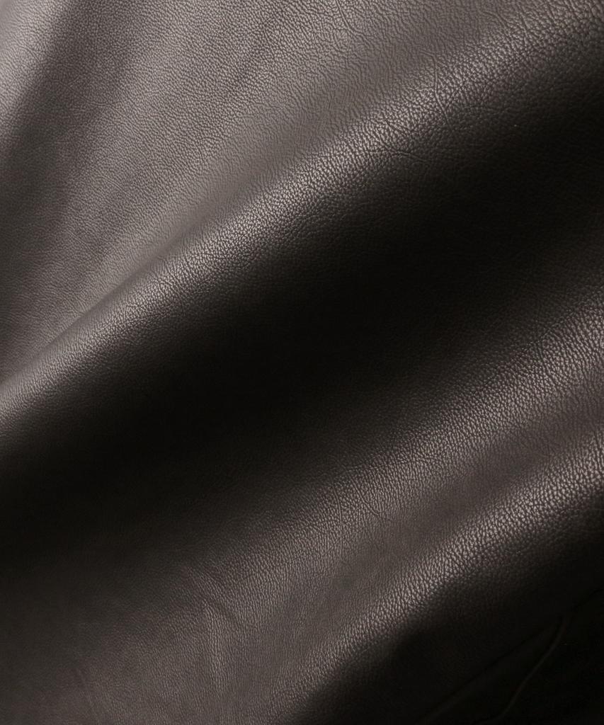 Indust Vtg Washed Leather Jacket_Brown