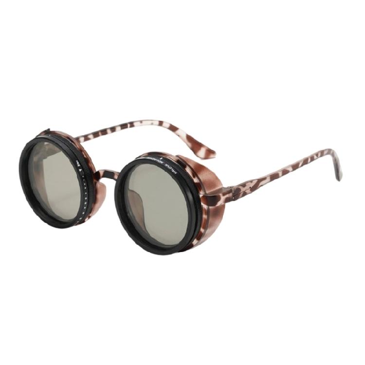 Unisex Retro Manual Dimming Sunglasses ND Adjustable Design Outdoor PC Frame Comfortable Fit