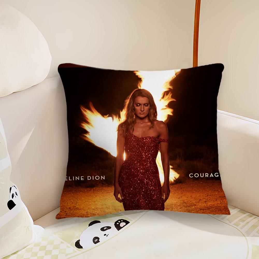 Album DionS cushion cover Pillow Cover Case C-Celine Singer Room Bedroom Sofa Living Backrest Car Square Headboard