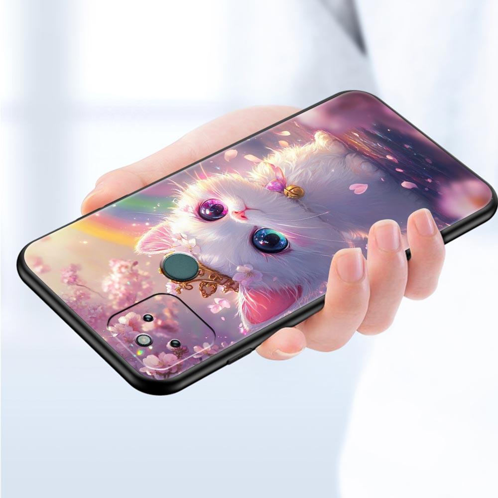Colorful Cat Design Phone Case Cover for Google Pixel 10 9 8 7 6 9A 8A 7A 6A Pro Shockproof Soft TPU 9 Pro XL Shell Capas Fundas