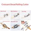 Edelstahl Croissant Maker Trigon Rollmesser Teigschneider Pizza mit Holz- und Kunststoffgriff DIY Backzubehör