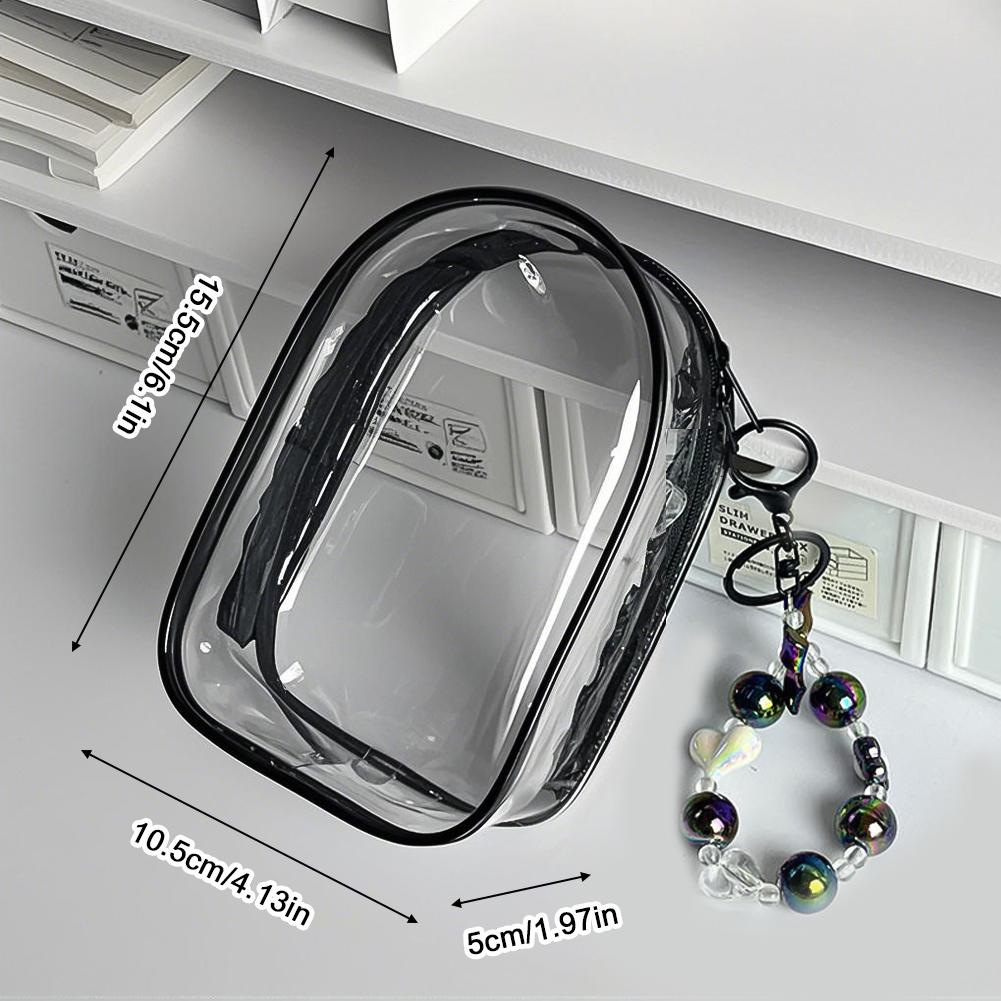 For 17cm Labubu V2 V3 15cm Cotton Doll Outfit Crossbody Pain Bag PVC Storage Bag Dolls Display Bag