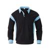 Autumn Winter American Retro Corduroy Polo Shirts Men Fashion Contrasting Color Polos Pullover Casual Tops