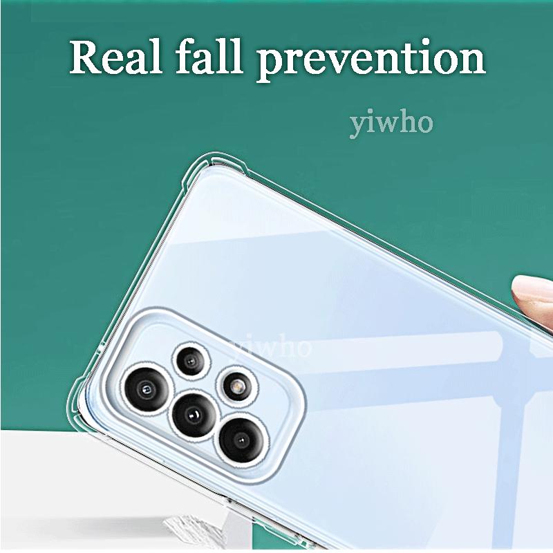 Husă Transparentă Pentru Samsung Galaxy A23 5G Husă Groasă Rezistentă la Șocuri Silicon Moale Husă Telefon pentru Samsung A23 4G 6.6" A235F A236U a 23