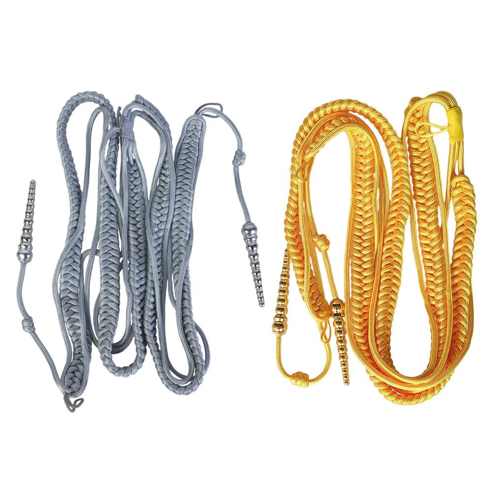 Vielseitige Schulterkordel Quasten Kette Schulterklappen Uniform Cosplay Kostüm Fransen Epauletten DIY Bekleidungszubehör