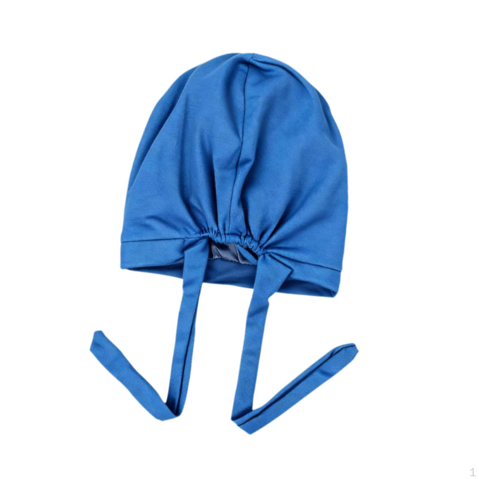 

Men s Turban Hat Bandana Hair Cover Head Scarf for Sports синий